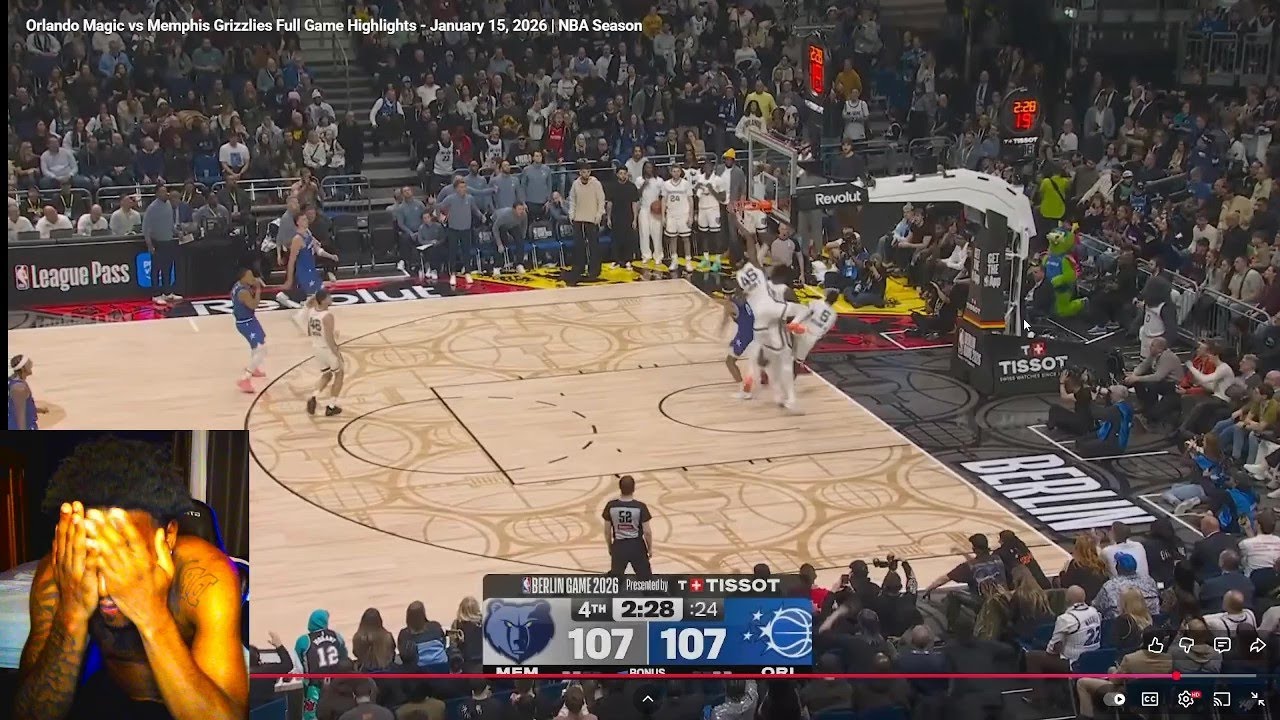 Реакция на игру GRIZZLIES против MAGIC | ПОЛНЫЙ МАТЕРИАЛ ИГРЫ | 15 января 2026 г.