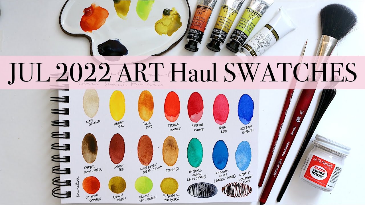 JUL 2022 Jackson's Art Haul Swatches!