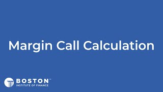 Mini Bite: Margin Call Calculation