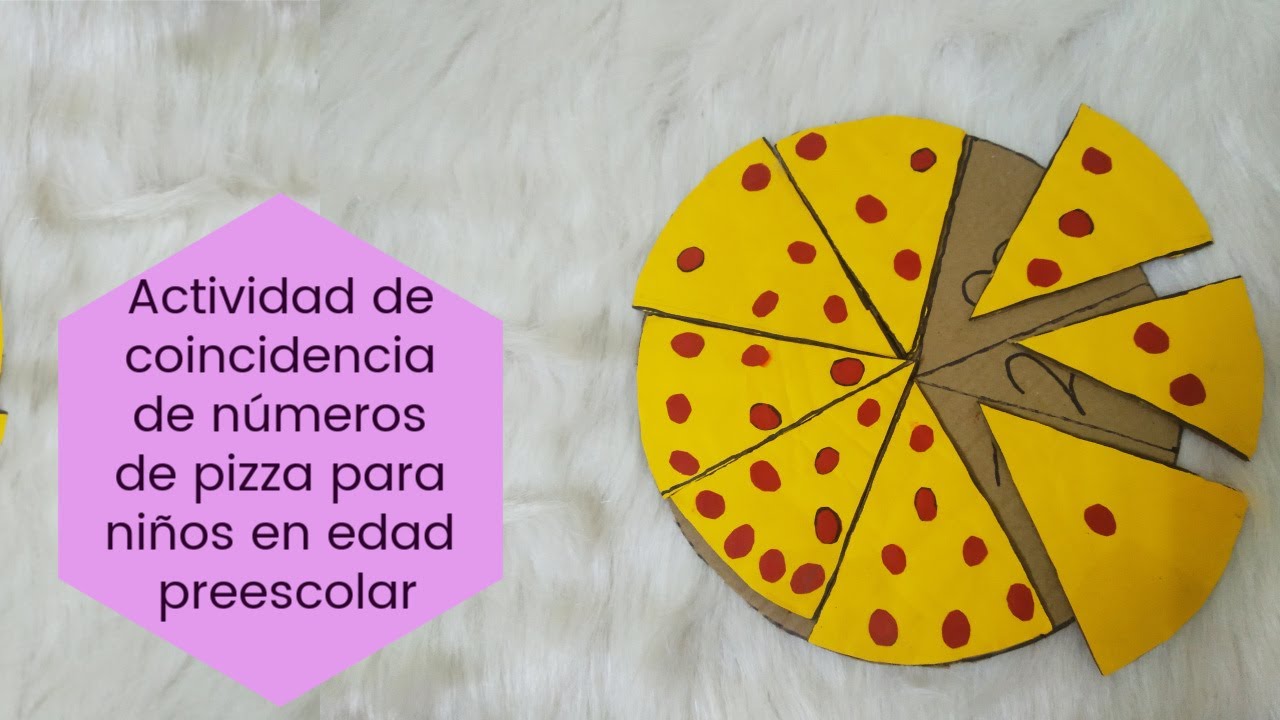 número de pizza que coincide la actividad de conteo para los de matemáticas - YouTube