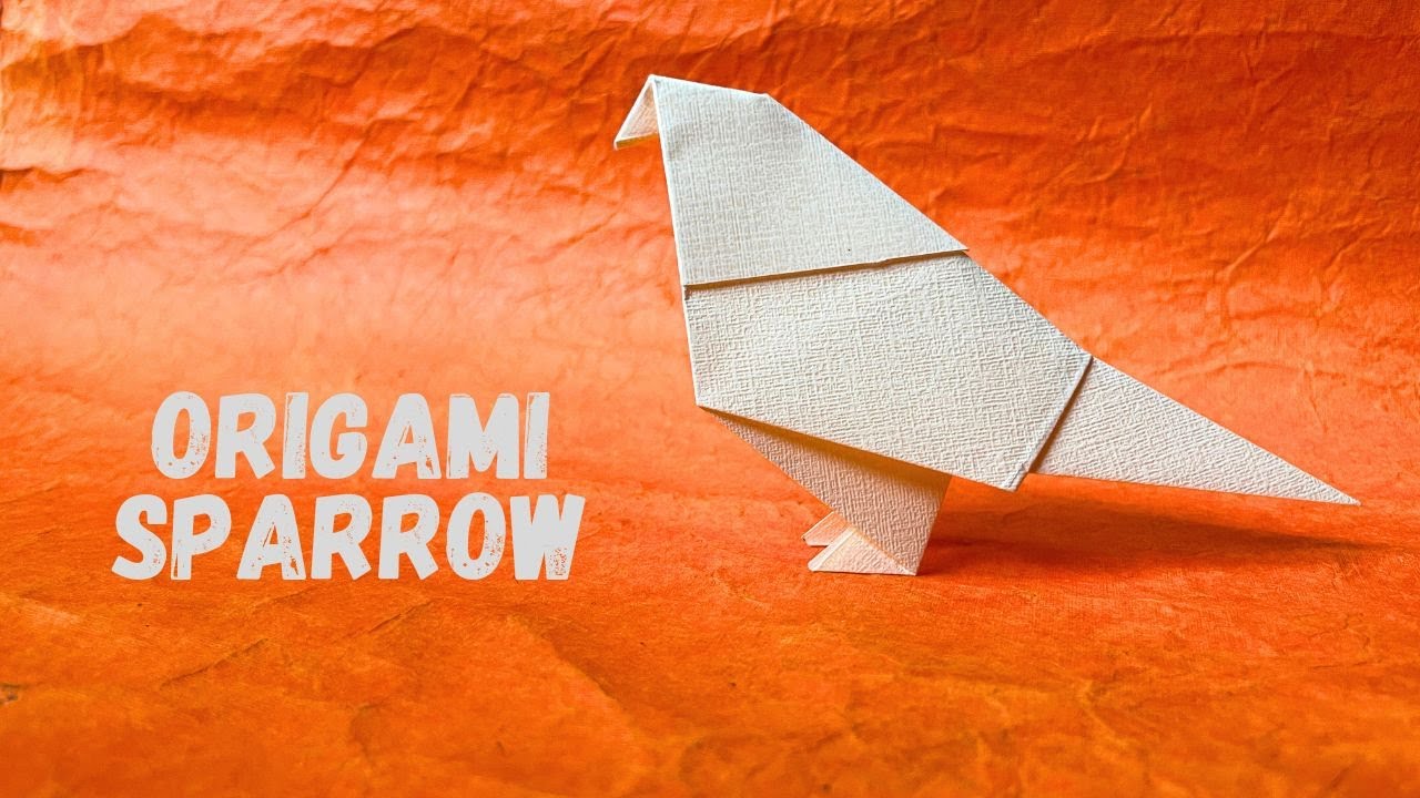 Easy Origami Sparrow/Bird | How To Make a Paper Sparrow/Bird Step by ...