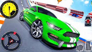 Mô phỏng lái xe ô tô cơ bắp 3D - Mega Stunt Ramp Racing - Trò Chơi Android screenshot 4