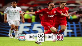 معجزة اسطنبول مباراة ليفربول و ميلان 3-3  نهائي دوري الابطال 2005 [ تعليق عرابي ]  HD