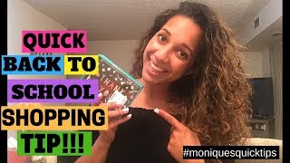 Back To School Shopping Tip I MoNique's Quick Tips #5