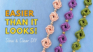 DIY ✨ Satin Cord Macrame Bracelet | Elegant Mandala Knot Bracelet with Satin Cord