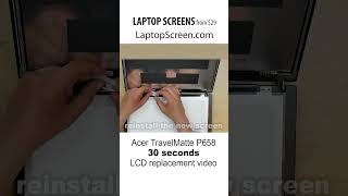 How to replace screen on Acer TravelMate P658 laptop