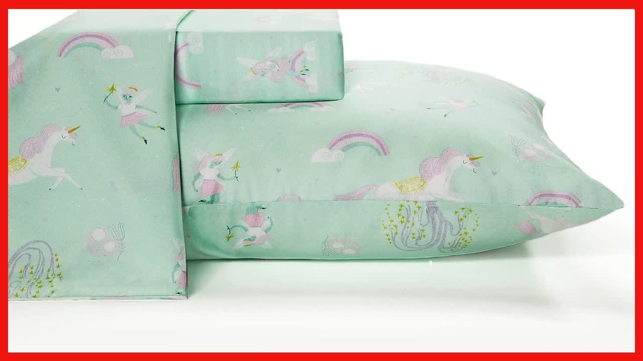 Microfiber Twin Sheets Set – Fairytale Theme, Stain  & Wrinkle Resistant, Cooling Sheets for Twin