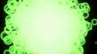Background FREE FOOTAGE HD Green Bubble Sphere  ANIMATION