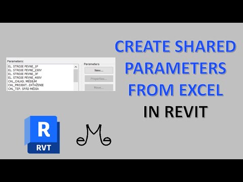 Revit Tutorial - How to create shared parameters from excel file