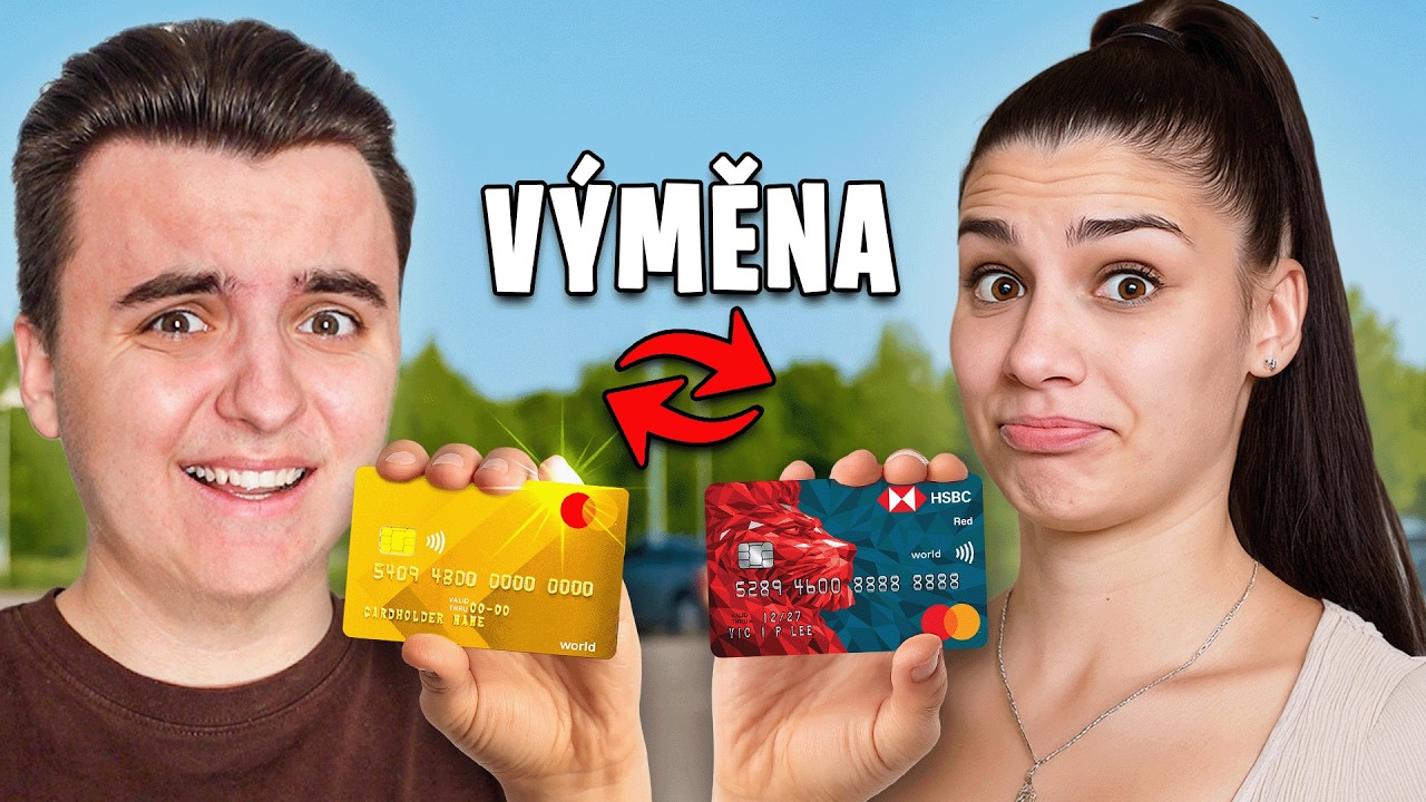 Vyměnil jsem si na 24 Hodin Kreditní Kartu s Přítelkyní! (jsem chudej)