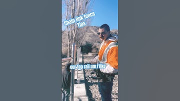 Chain link fence: the basics 😌#btsshorts #diy #howto #tipsandtricks #chainlink