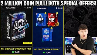 2 MILLION COIN PULL! OPENING BOTH NEW SPECIAL OFFERS! AKA CREWS LTD OFFER AND DRAFT PLATINUM! by Zirksee 8,119 views 6 days ago 8 minutes, 34 seconds