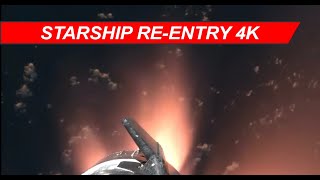 SpaceX Starship re-entry 4K video