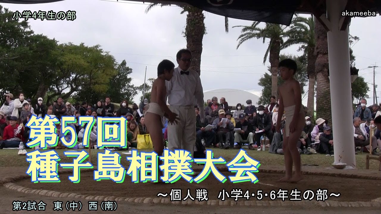 種子島のイベント：第57回種子島相撲大会 個人戦小学4・5・6年生の部