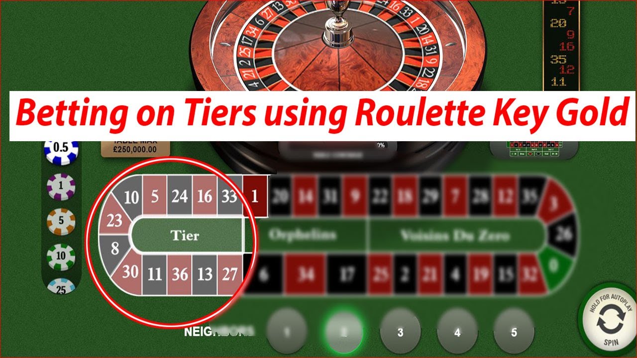 How to bet on Tiers in Roulette using Roulette Key Gold YouTube