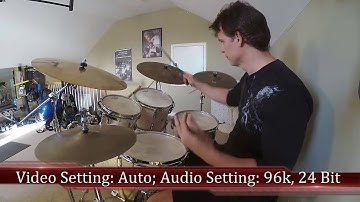Jeff Wald demonstrating a Steve Gadd influenced Groove to test Zoom Q2N