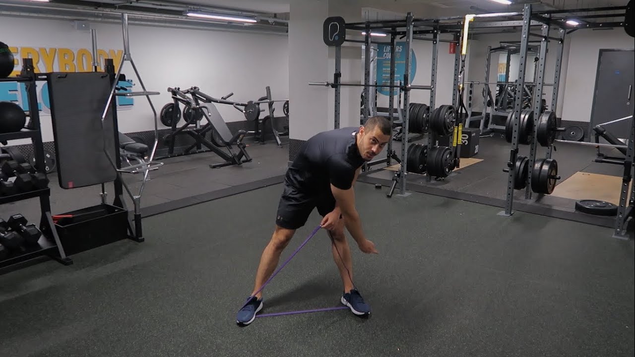 how to do squats with resistance band? - YouTube