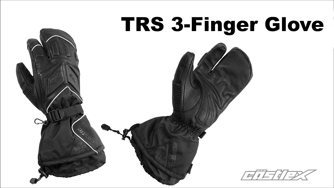 Castle X TRS 3Finger Snowmobile Gloves YouTube
