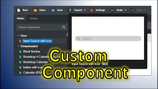 How to create Custom component and use it Bootstrap studio
