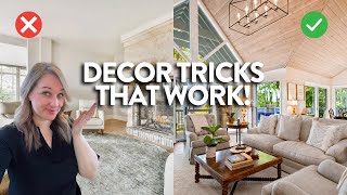 INTERIOR DESIGN TRICKS THAT WILL TRANSFORM YOUR HOME | HOME DECOR STYLING TIPS