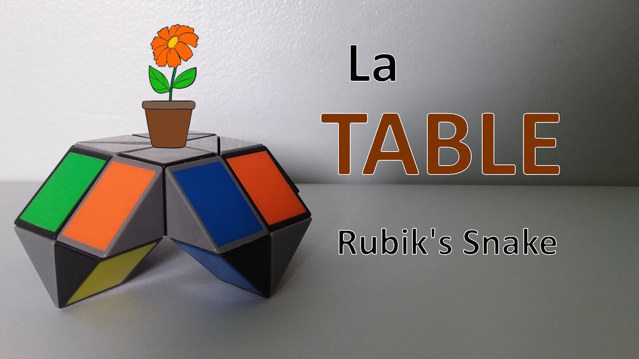Faire une table avec le Rubik's Snake (twist) | Tutoriel pas à pas