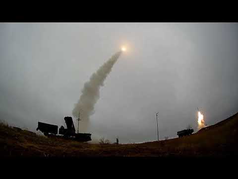 Применение ЗРС С-400 по высокоманевренным целям на полигоне Капустин Яр