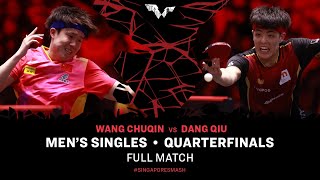 FULL MATCH | WANG Chuqin vs Dang QIU | MS QF | #SingaporeSmash 2024