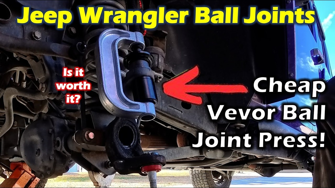 How To Replace Jeep Wrangler JK Ball Joints With Cheap Press - YouTube