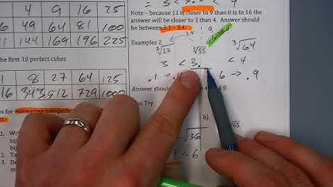 Math 8 - 3.4 - Estimating Square and Cube Roots (Video C)