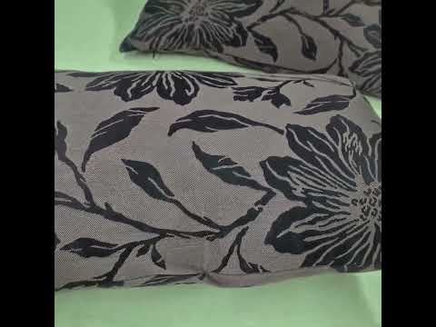 Комплект декоративних подушок Firanka Flowers 50х33см 2шт, фіолетові (п_0776), видео 1