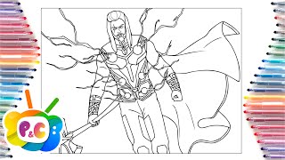 Thor Love and Thunder coloring pages/ Thor Marvel coloring/ Janji - Heroes Tonight [NCS Release]