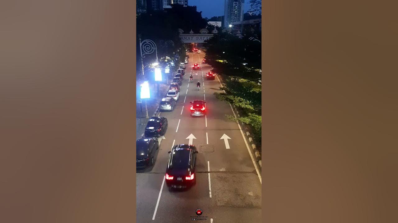 Traffic at Jalan Rakyat in Kuala Lumpur, Wilayah Persekutuan, Malaysia