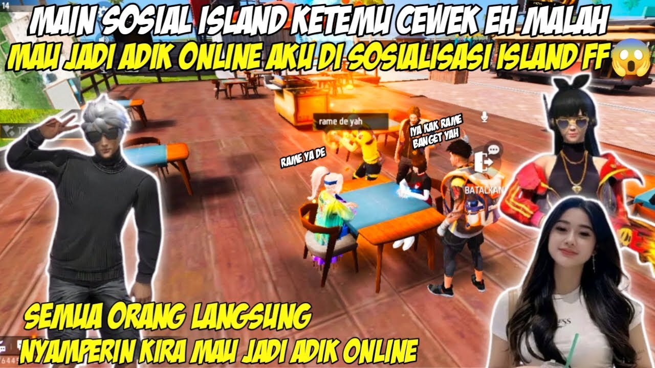 SEMUA ORANG LANGSUNG NYAMBER KE CEWE ! LANGSUNG PADA GODAIN ADIK ONLINE AKU?! 😯