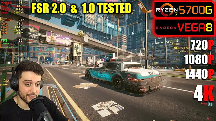 Ryzen 7 5700G + Vega 8에서 Cyberpunk 2077 FSR 2.0 모드 테스트!