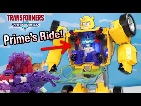 GIANT BUMBLEBEE! Transformers Cyberworld Energon Surge Figures Review