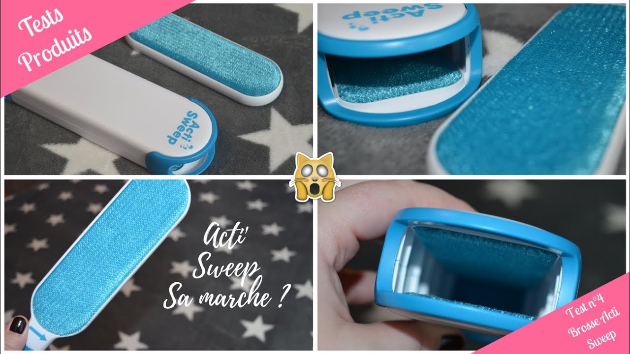 Acti'Sweep - Brosse pour enlever les poils d'animaux