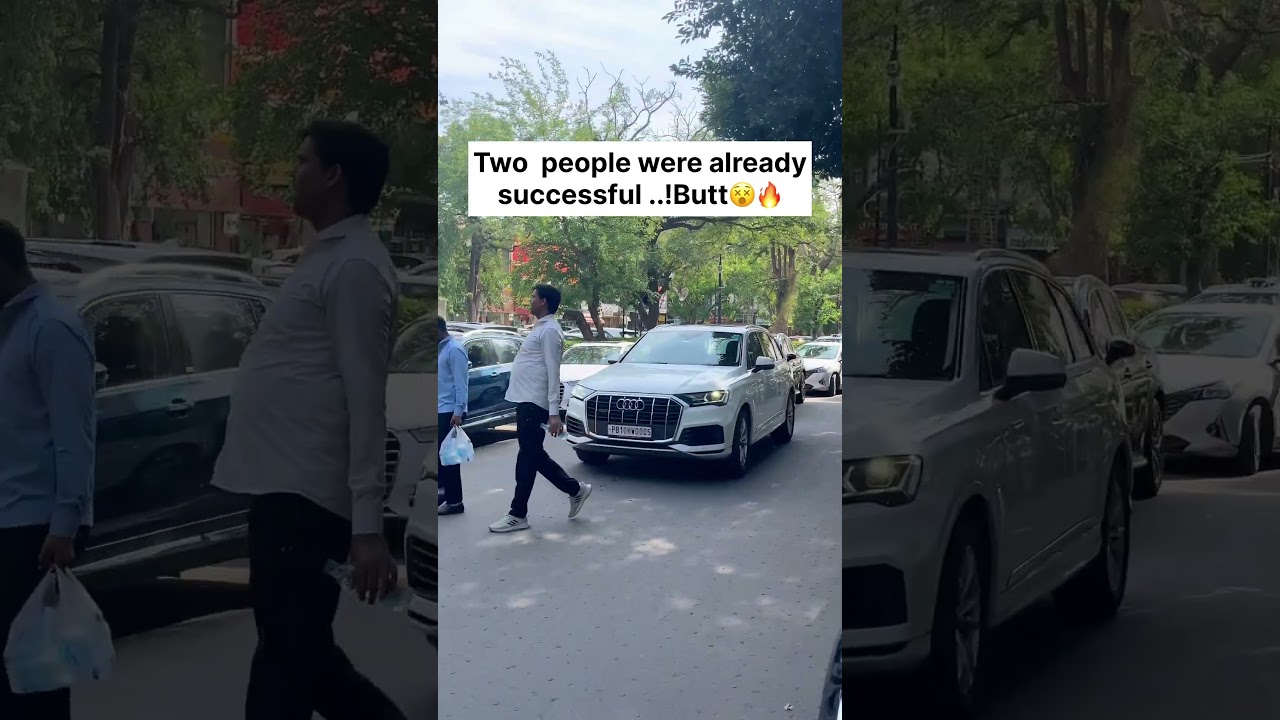 Two people Successful..! but One is moving at the same level as them too.! Bmw, Audi, MERCEDES