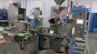 Full automatic inner and outer tea bag packing machine with auto boxing device and high speed