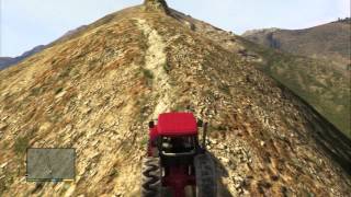 GTA5　トラクターで登山してみた screenshot 2