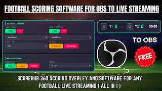 Football Scorecard Software For OBS STUDIO 📺 | Step - 1️⃣ Live Streaming 🔴 | For Local Tournament ⚽️ screenshot 3