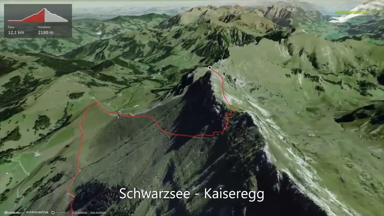 Schwarzsee – Kaiseregg ∆ hiking trails ∆ 3d-trail.com/switzerland/