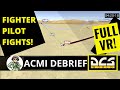 Fighter Pilot Fights with DCS Enemy in Air Combat - Full ACMI Debrief