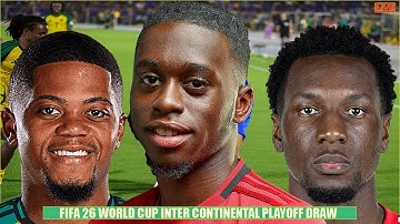 Draws | FIFA World Cup 26™ Play-offs Live Stream Ft Suriname , Jamaica Reggae Boyz & Dr Congo Etc