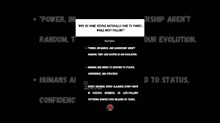 follow The Power blueprint - where evolution meets ambition.#psychology #motivation #trendingshorts