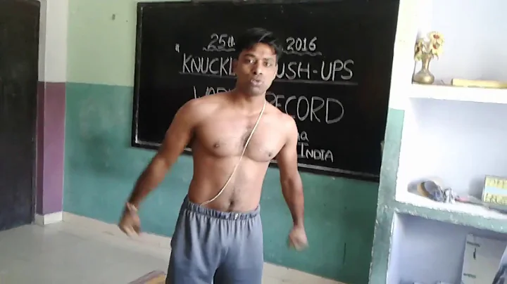 91 KNUCKLE push-ups in One minute