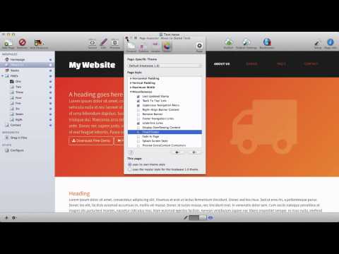 A new idea for footers in RapidWeaver themes