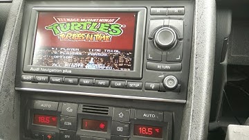 Audi A4B6 with raspberry pi kodi and controls from RNS-E, plus EmulationStation