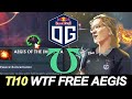 WTF Free Aegis + TOPSON Invoker in TI10 — OG vs UNDYING