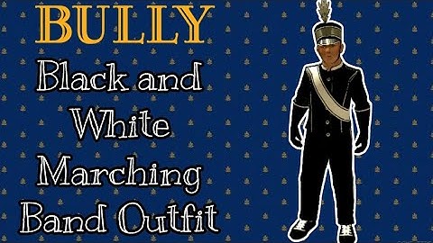 Bully AE -  Black and White Marching Band Outfit (Request)