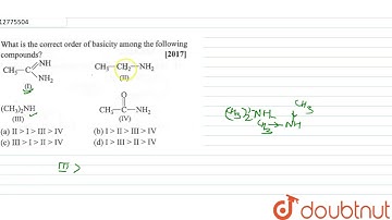What is the correct order of basicity among the following compounds? | 12 | ORGANIC COMPOUNDS C...